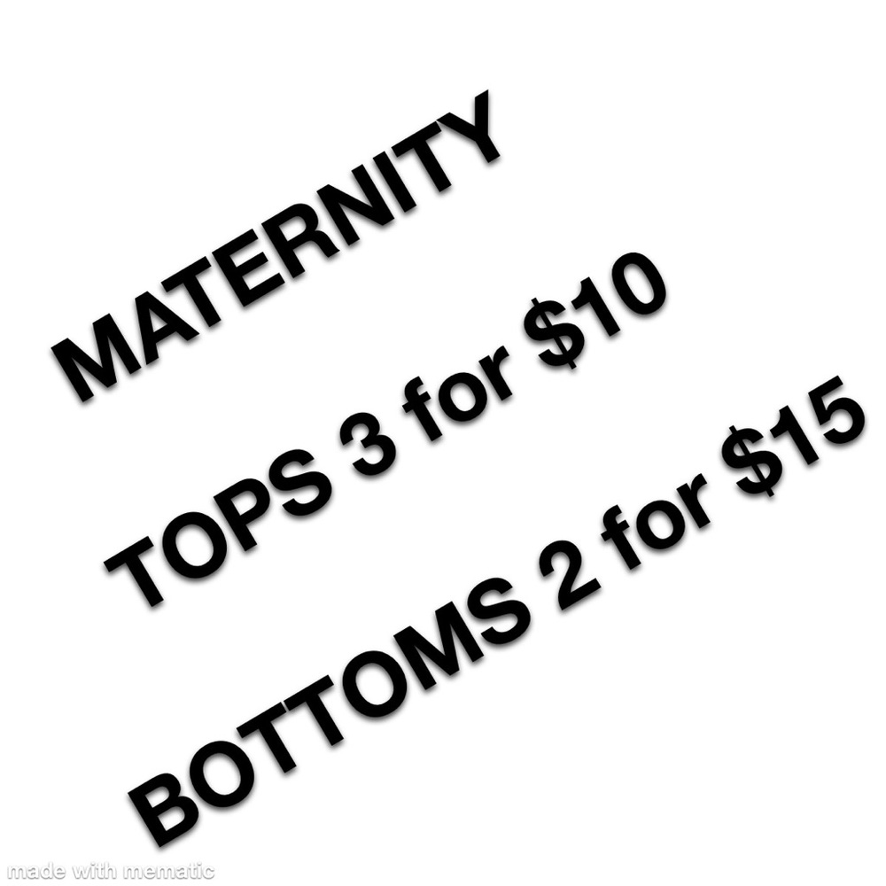 Maternity clothes